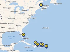 Mapa plavby