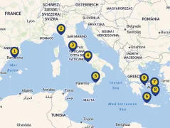 Mapa plavby