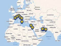Mapa plavby