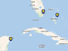Mapa plavby