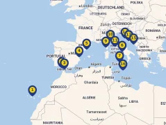 Mapa plavby