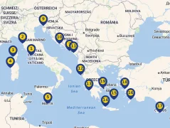 Mapa plavby