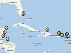 Mapa plavby