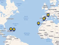 Mapa plavby