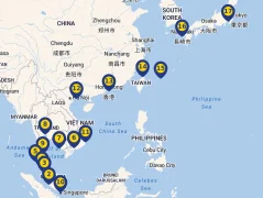 Mapa plavby