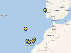 Mapa plavby