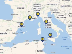 Mapa plavby