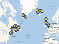 Mapa plavby