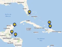 Mapa plavby