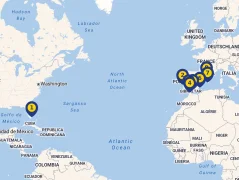 Mapa plavby