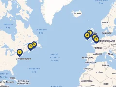 Mapa plavby