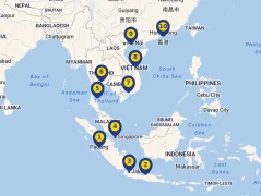 Mapa plavby