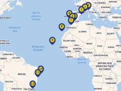 Mapa plavby