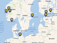 Mapa plavby