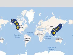Mapa plavby