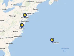 Mapa plavby